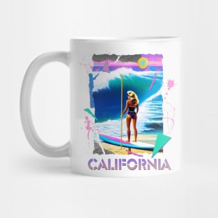 CALIFORNIA BEACJ 80S RETRO STYLE Mug